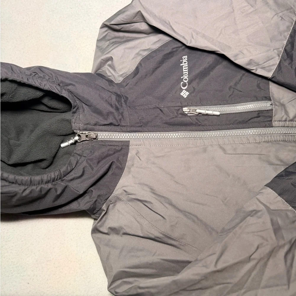 Columbia Kids Two-Tone Gray Raincoat